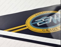 Grady White 274 Sailfish Pendant 1992-1996 Decals Set of 2 x 36" Grady White 274 Sailfish Pendant 1992-1996 Decals Set of 2 x 36"
